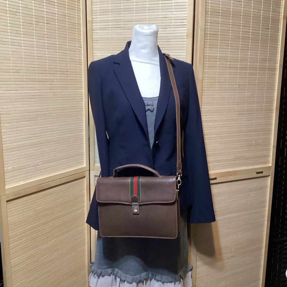 GUCCI Vintage Sheriline 2 way leather bag